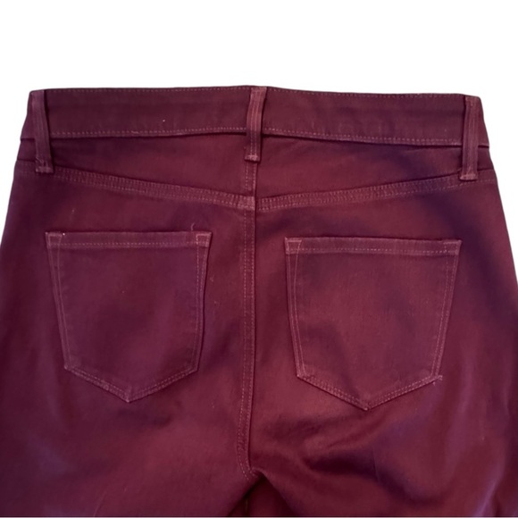 NWOT Talbots Size 4 High Waist Ankle Jegging Rich Burgundy Comfort Stretch Denim - Picture 4 of 8